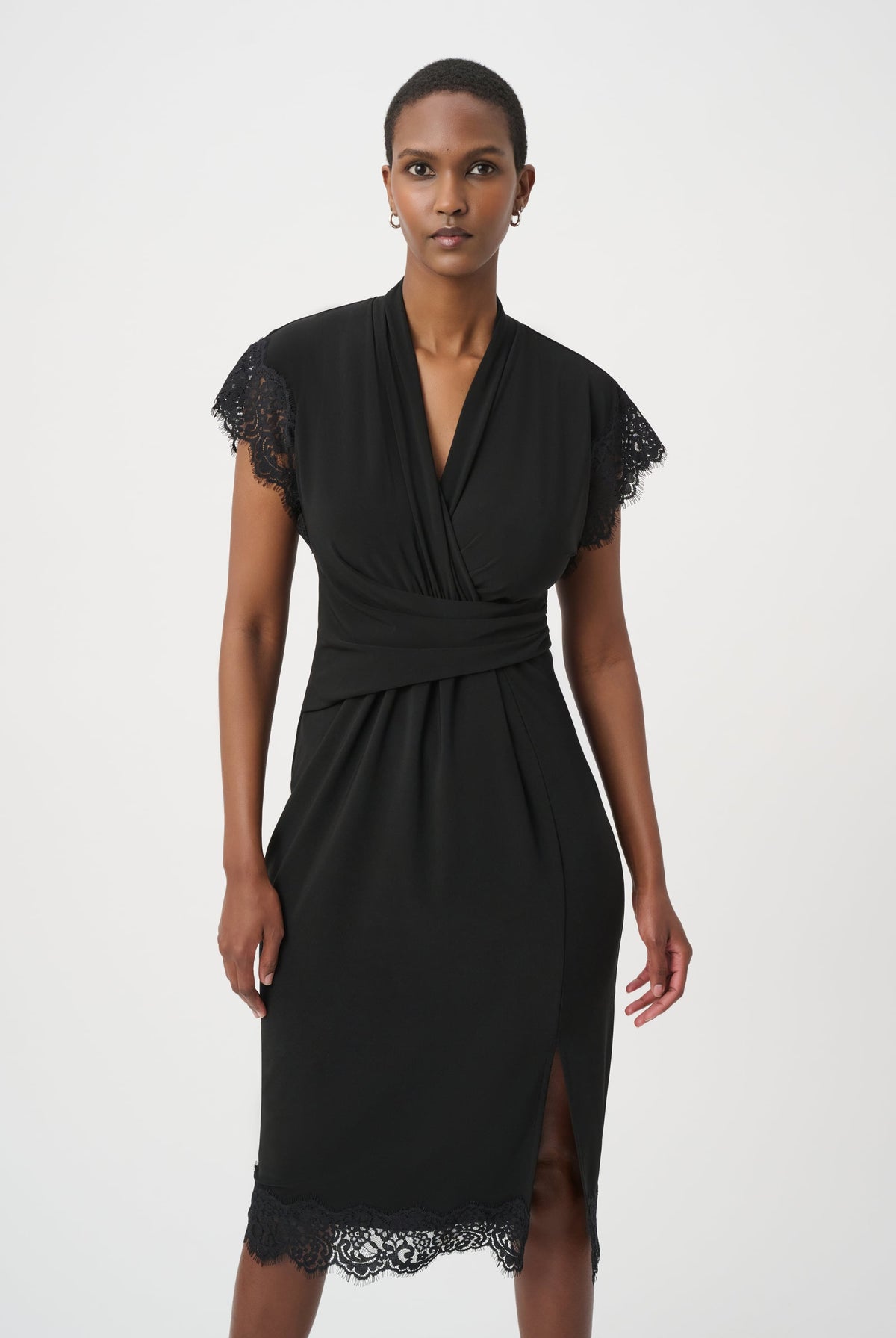 Joseph Ribkoff Lace-Trim Sheath Dress-264188, view 2