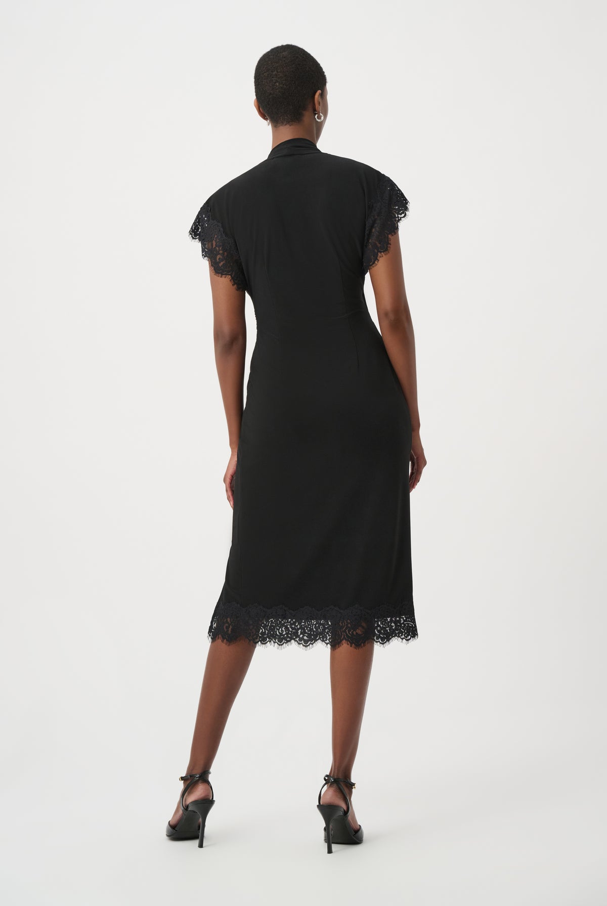 Joseph Ribkoff Lace-Trim Sheath Dress-264188, view 4