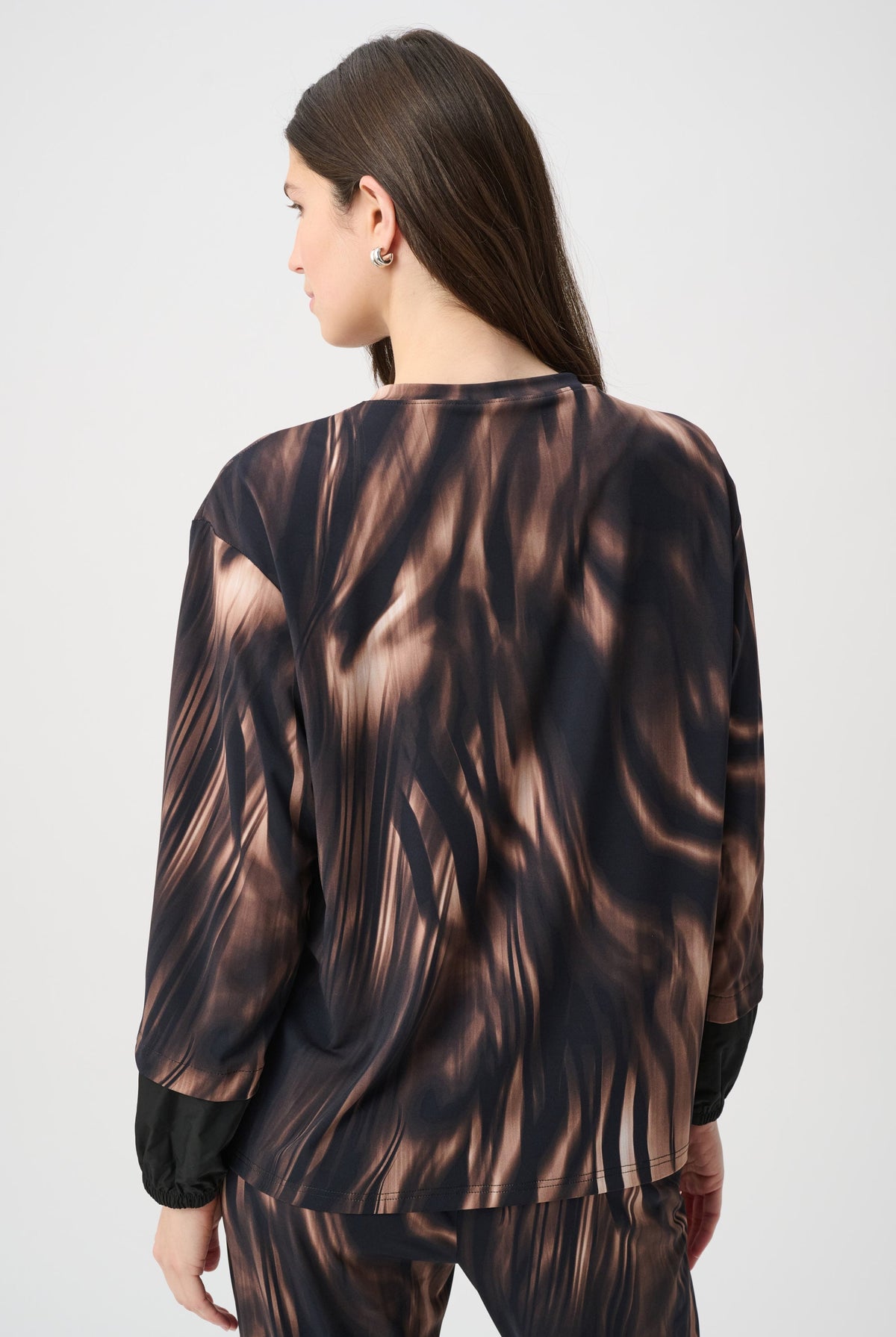 Joseph Ribkoff Animal Print Puff Sleeve Top-264608, view 7