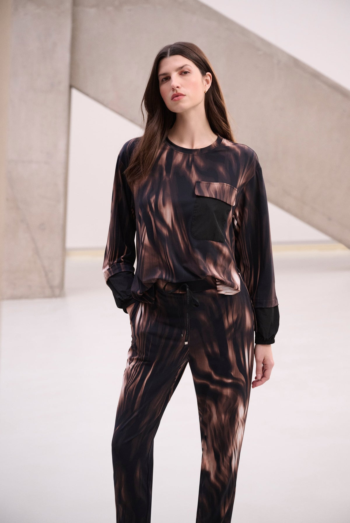 Joseph Ribkoff Animal Print Puff Sleeve Top-264608, view 6