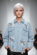 Frank Lyman Embellished Floral Button-Front Shirt-266582