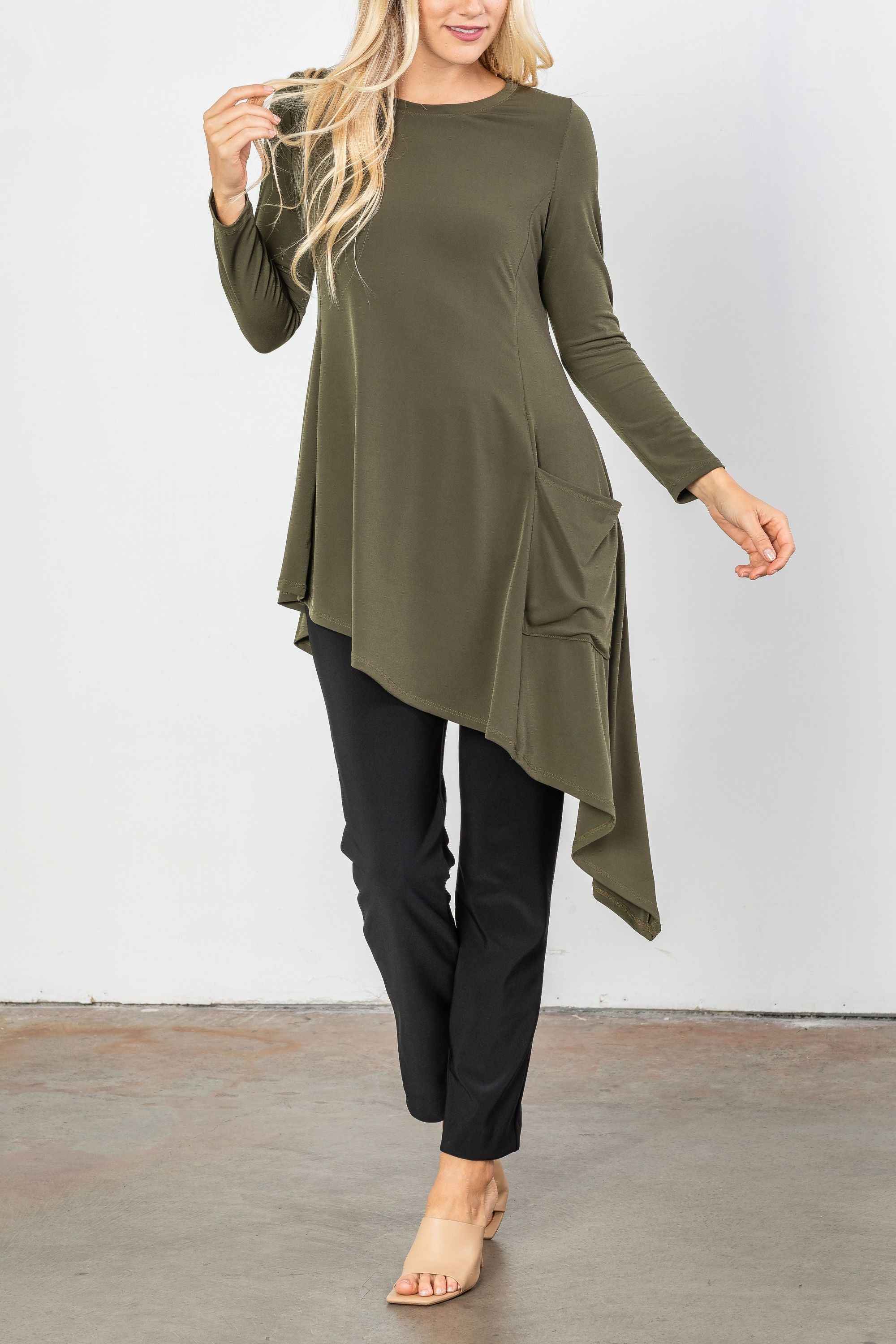 IC Collection Asymmetric Tunic-IC-2718T
