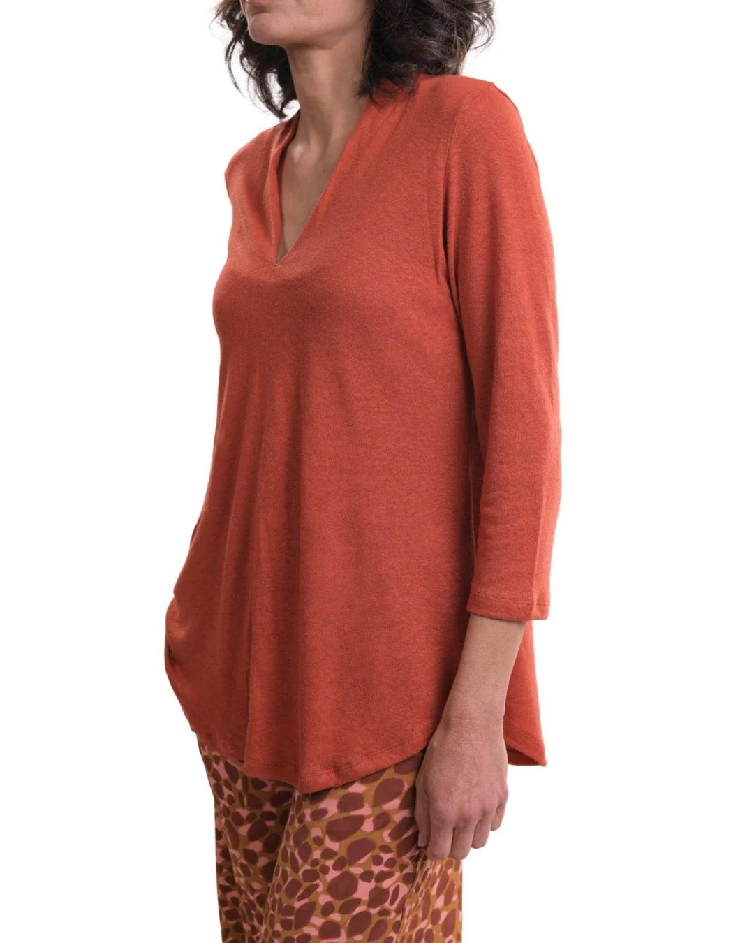 Alembika Knit V-Neck Top-ST375