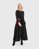 ALEMBIKA Amour Flounce Top, Black Mix-ET744M