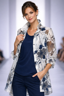 IC Collection Sheer Floral Jacket-IC-2277J