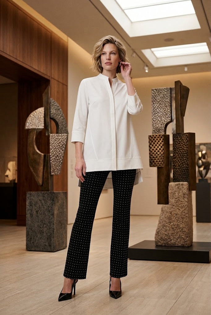 Joseph Ribkoff Dew Drop Textured Flared Pant-264077