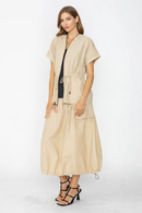 IC Collection Nylon Elastic Waist Skirt-C1100S