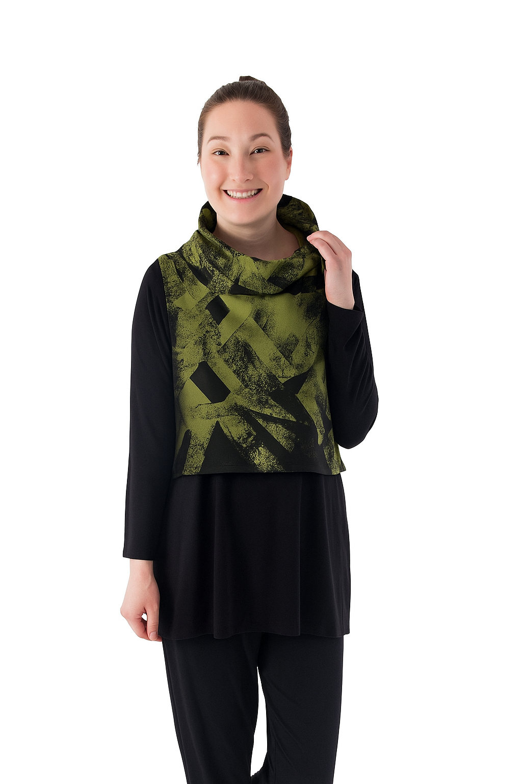 Sun Kim Jacquard Wire Collar Vest-ME155JP