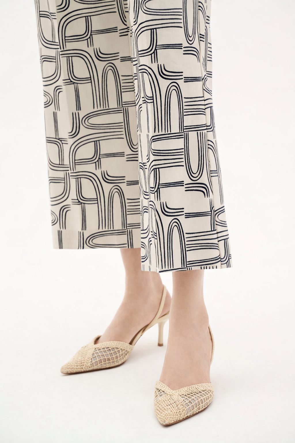 Joseph Ribkoff Millennium Geometric Print Wide Leg Pants-262048