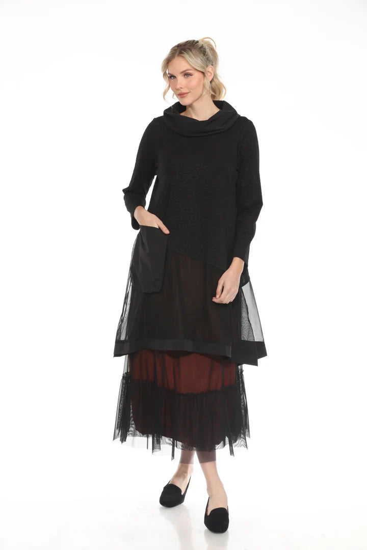 Moonlight Layered Mesh Hem Tunic-3935