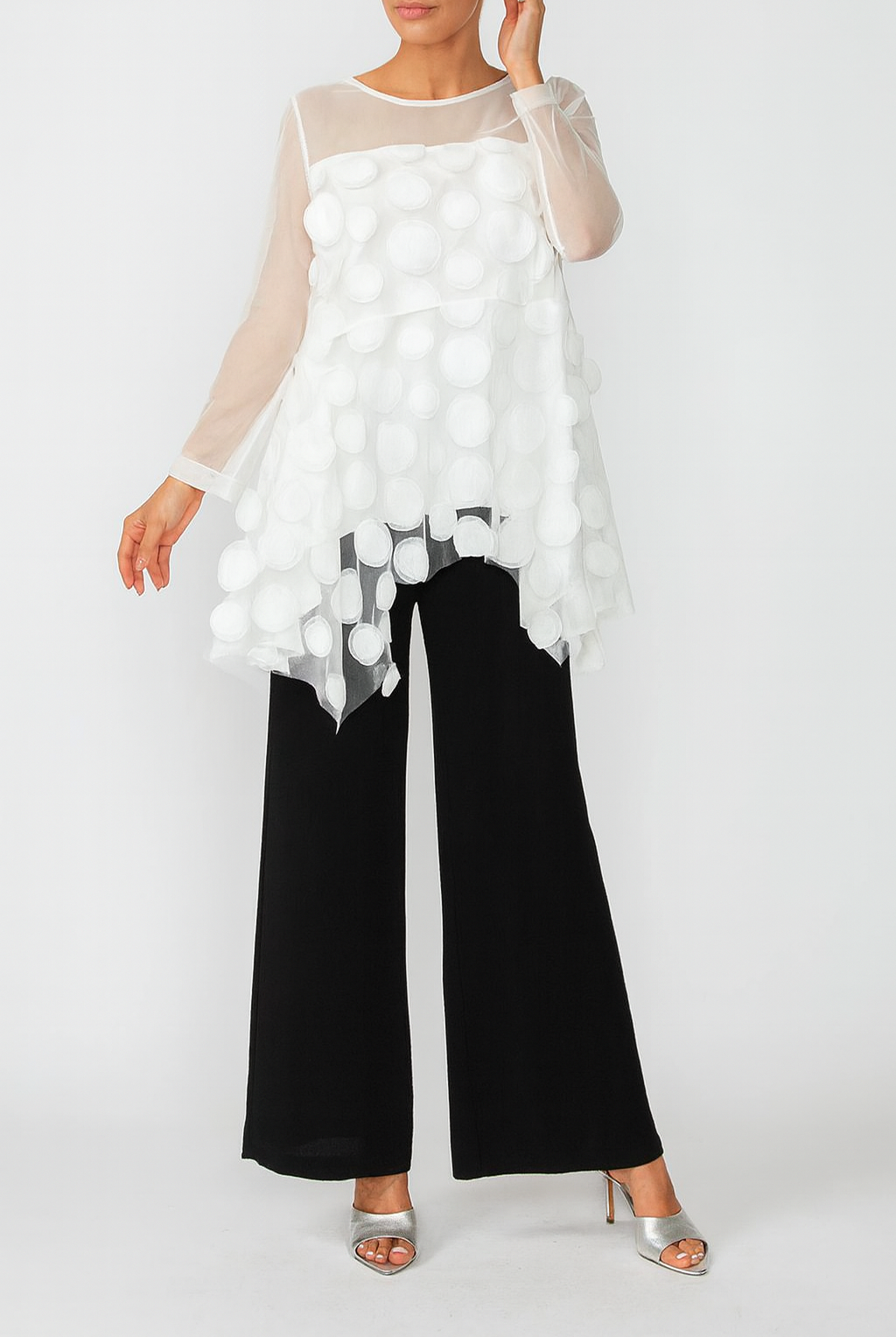IC Collection Petal Sleeve Top 6495T | Unique Apparel USA