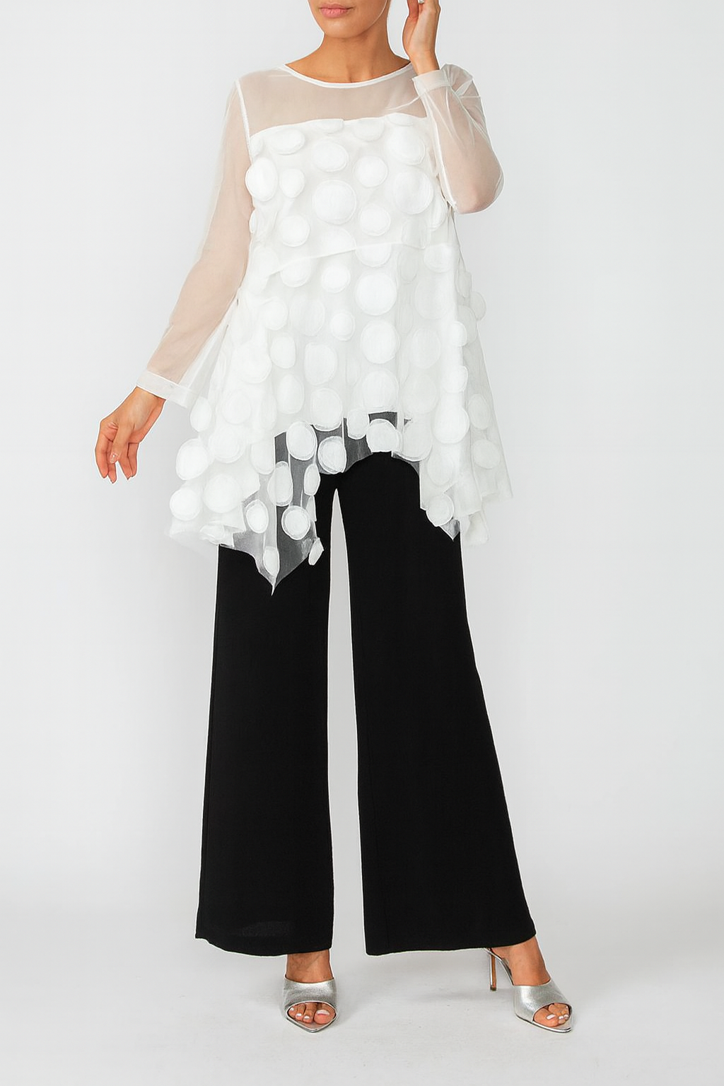 IC Collection Petal Sleeve Top 6495T