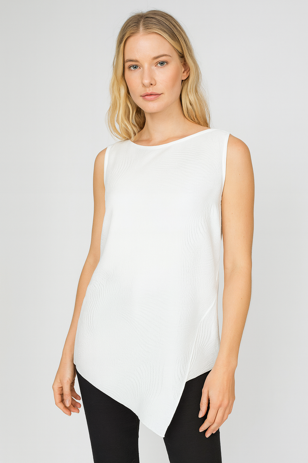 IC Collection Textured Sleeveless Top-IC-5743T
