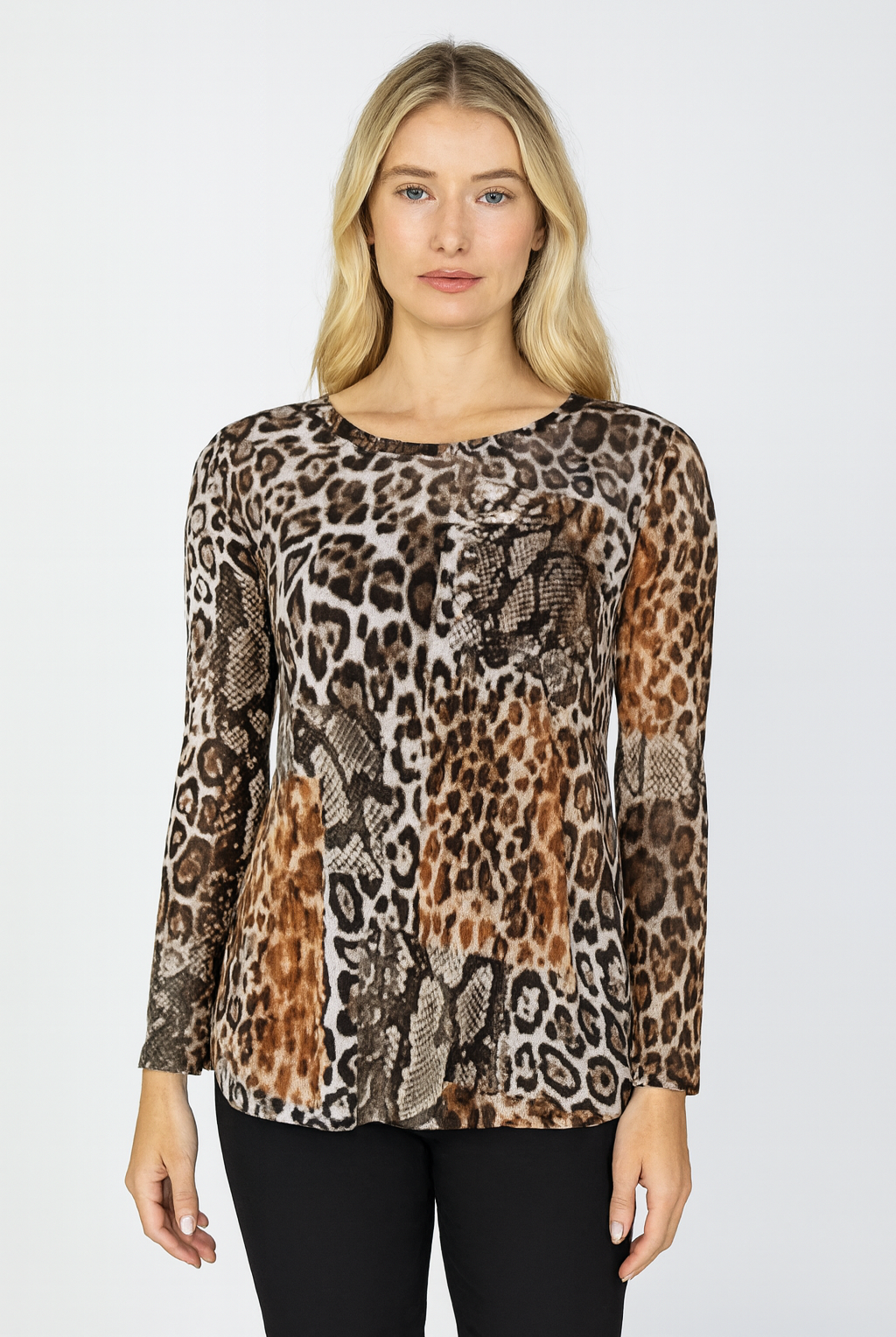 IC Collection Mixed Square Tunic | Unique Apparel USA