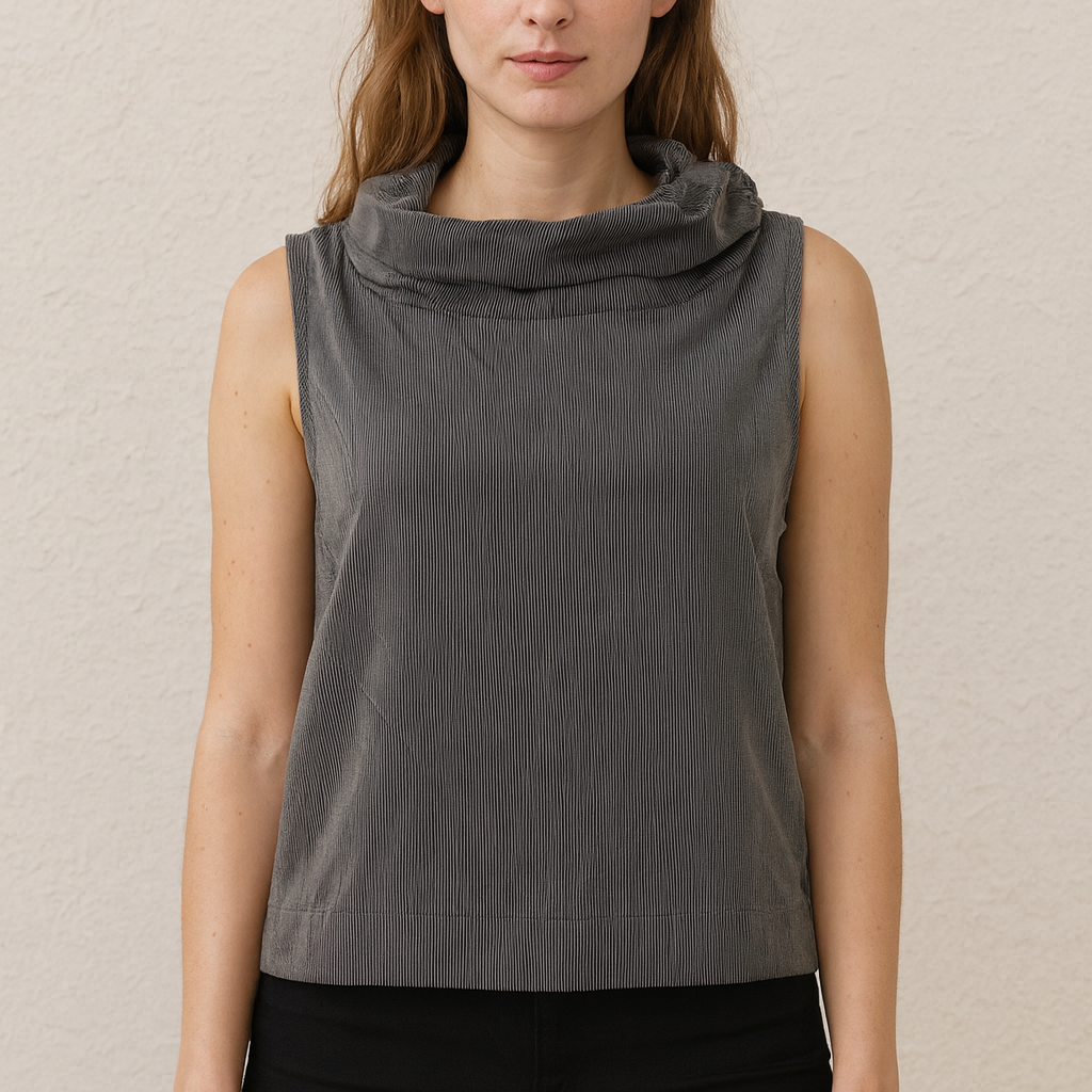 Sun Kim Jacquard Wire Collar Vest-ME155JP
