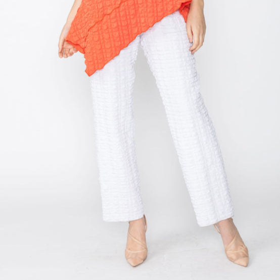 Puckered Straight Long Pant-IC-2325P