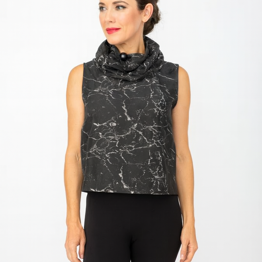 Sun Kim Jacquard Wire Collar Vest-ME155JP