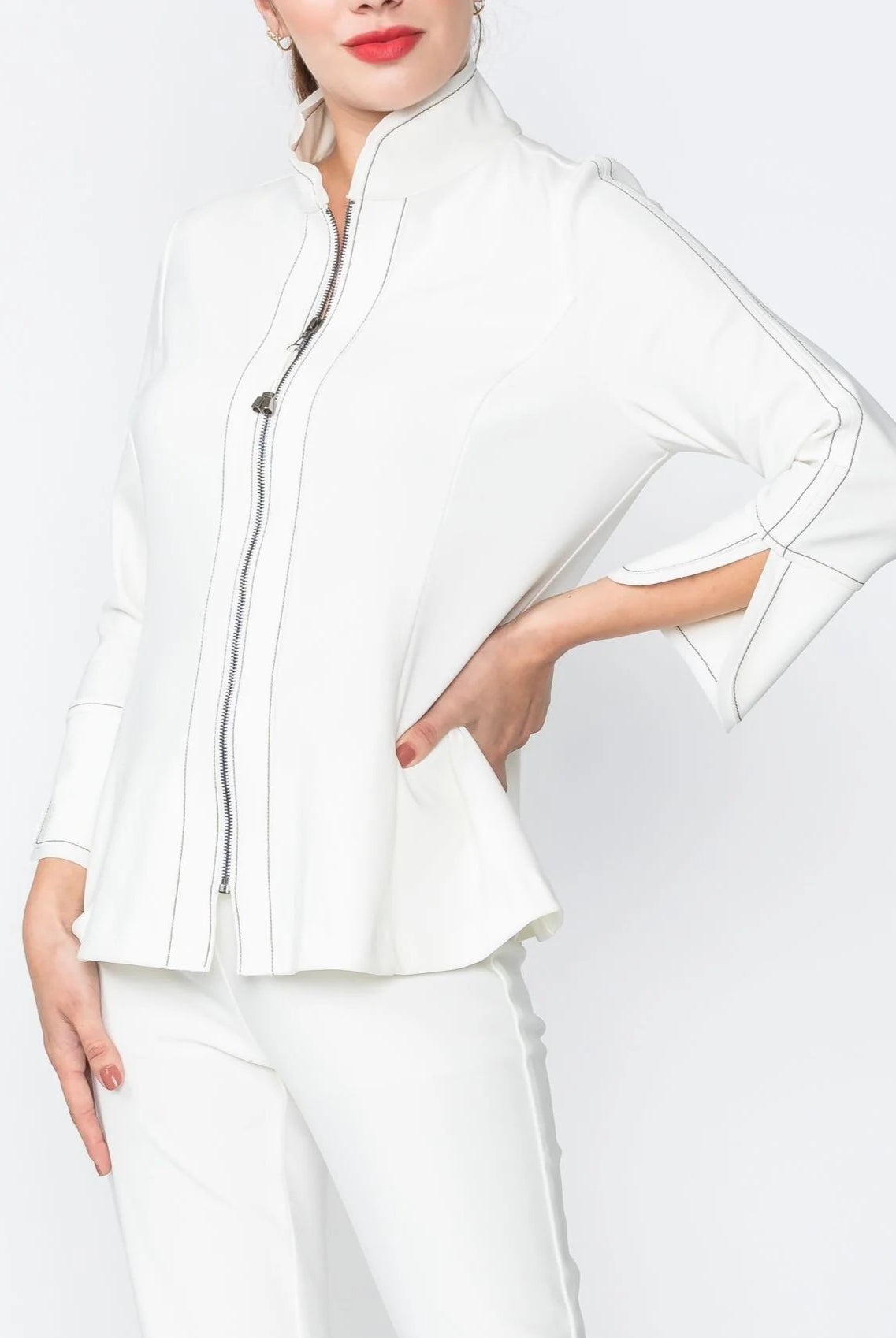 IC Collection Stitch Zip Front Jacket | Unique Apparel USA