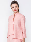 IC Collection Textured Asymmetrical Jacket-IC-4379J