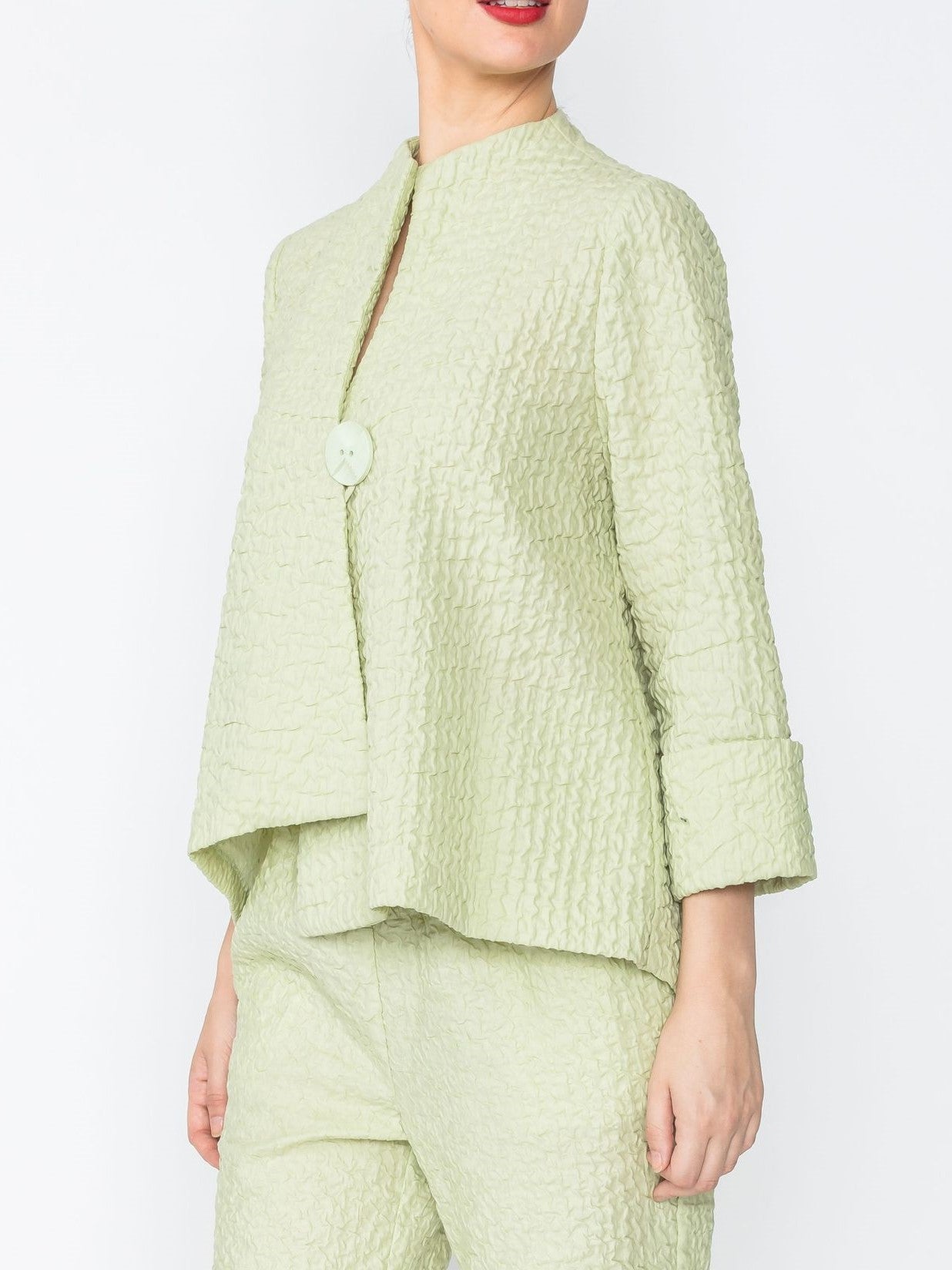 IC Collection Textured Asymmetrical Jacket-IC-4379J