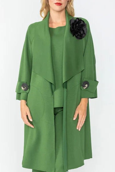 IC Collection Long Open Front Jacket | Unique Apparel USA
