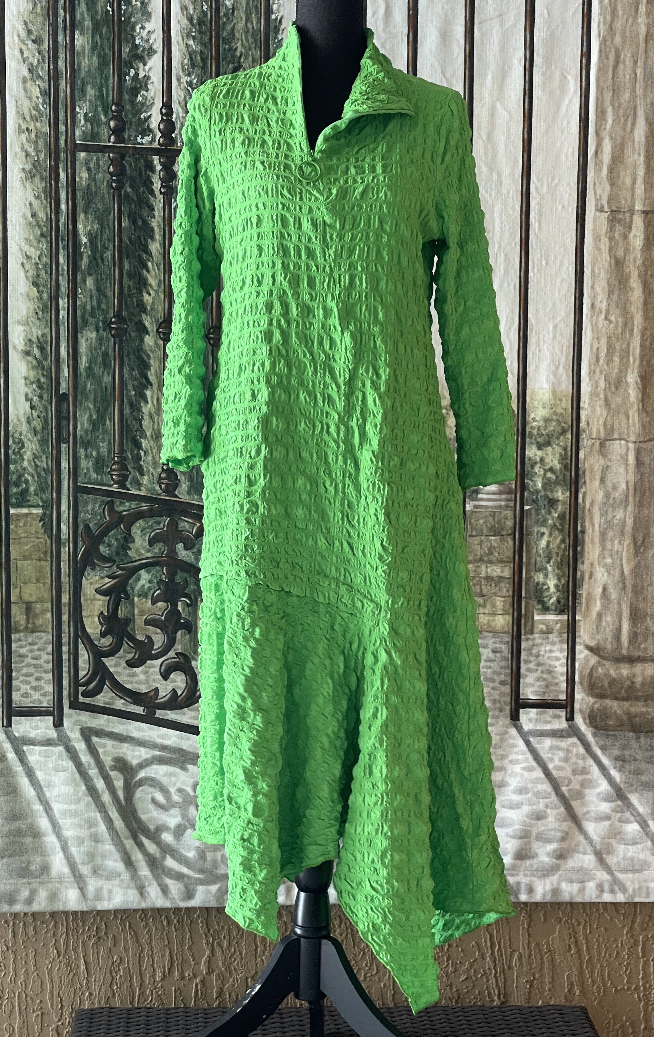 IC Collection Mock Neck Shift Silhouette Dress-IC-4614D