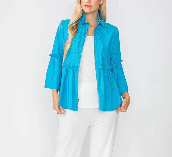 IC Collection Short Peplum Jacket-IC-4646J