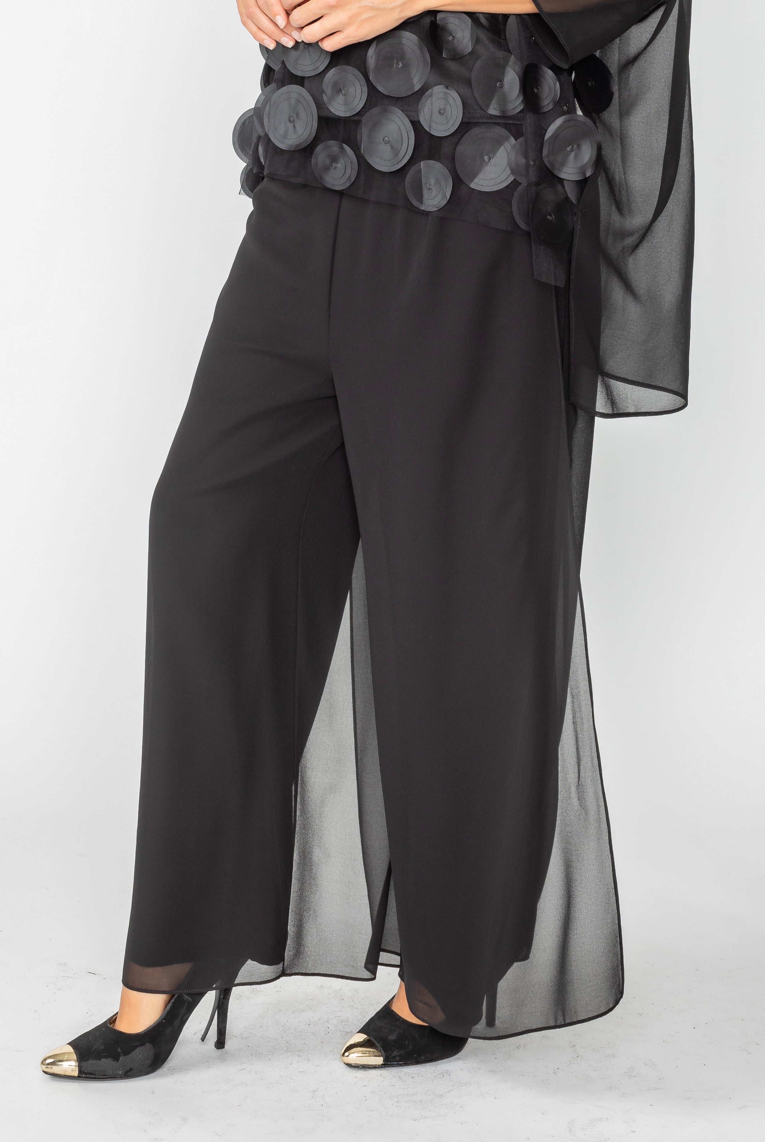 IC Collection Chiffon Layered Pant | Unique Apparel USA