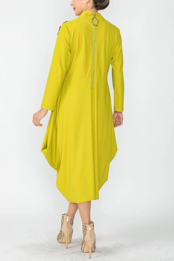 IC Collection V-Neck Dress-IC-4743D