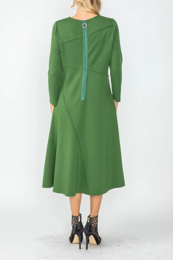 IC Collection Asymmetrical Cut-Line Dress-IC-4749D