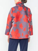 IC Collection Blossom Jacquard Open Jacket-IC-4757J