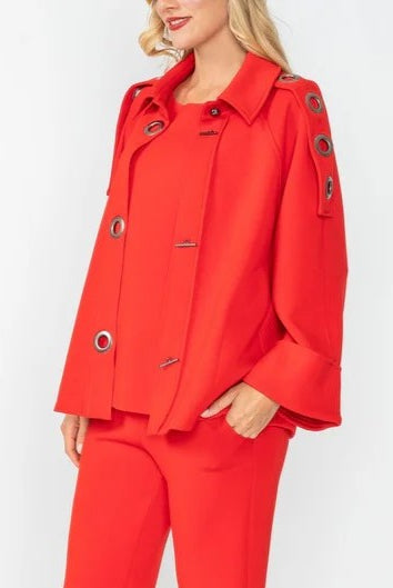 IC Collection Shoulder Eyelet Point Raglan Jacket | Unique Apparel USA