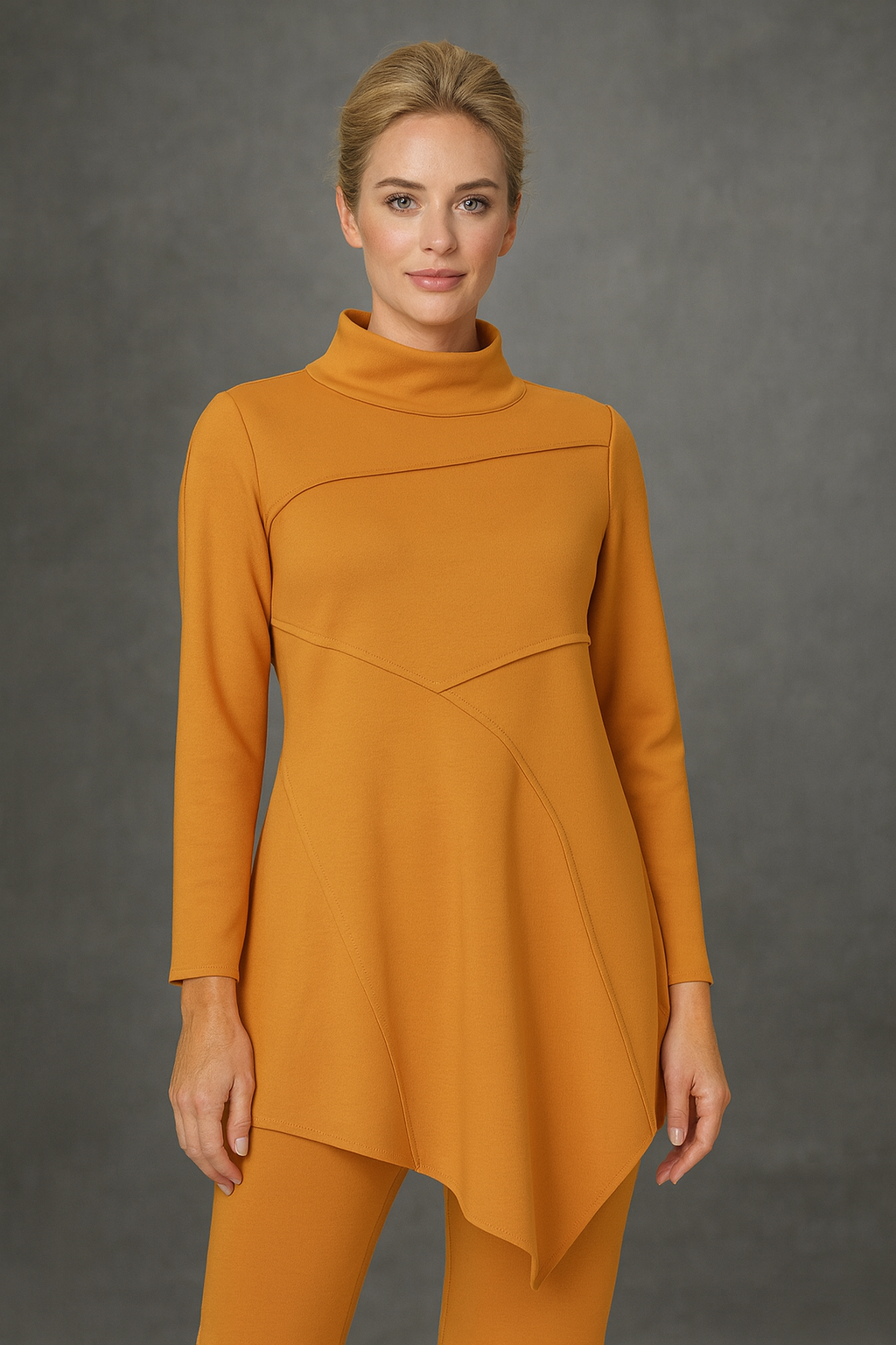 IC Collection Asymmetric Cut-Line Tunic-IC-4759T