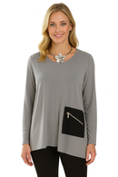 By JJ One Pocket Asymmetrical Tunic-IT-194
