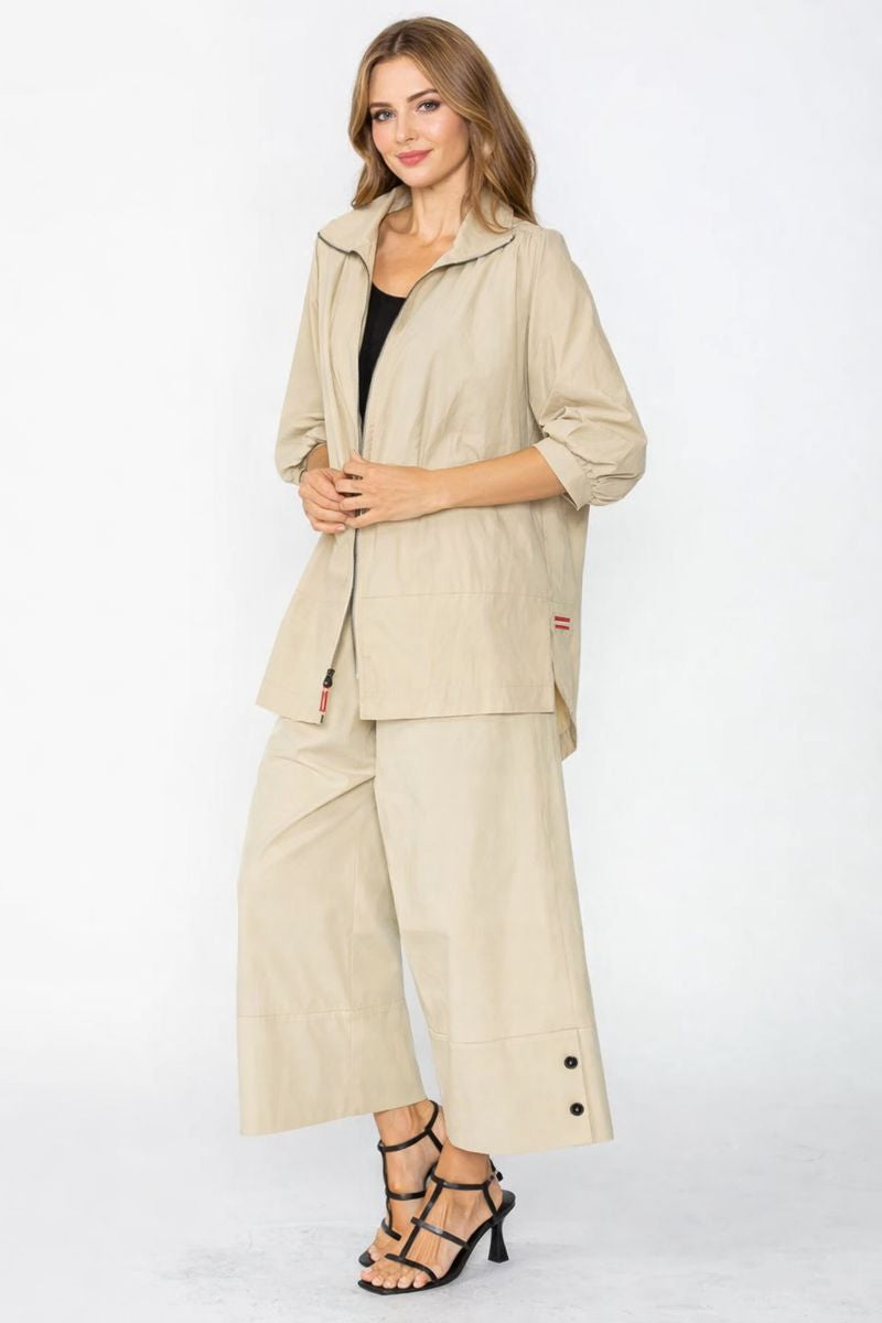 IC Collection Nylon Full Zip Jacket-C1063J