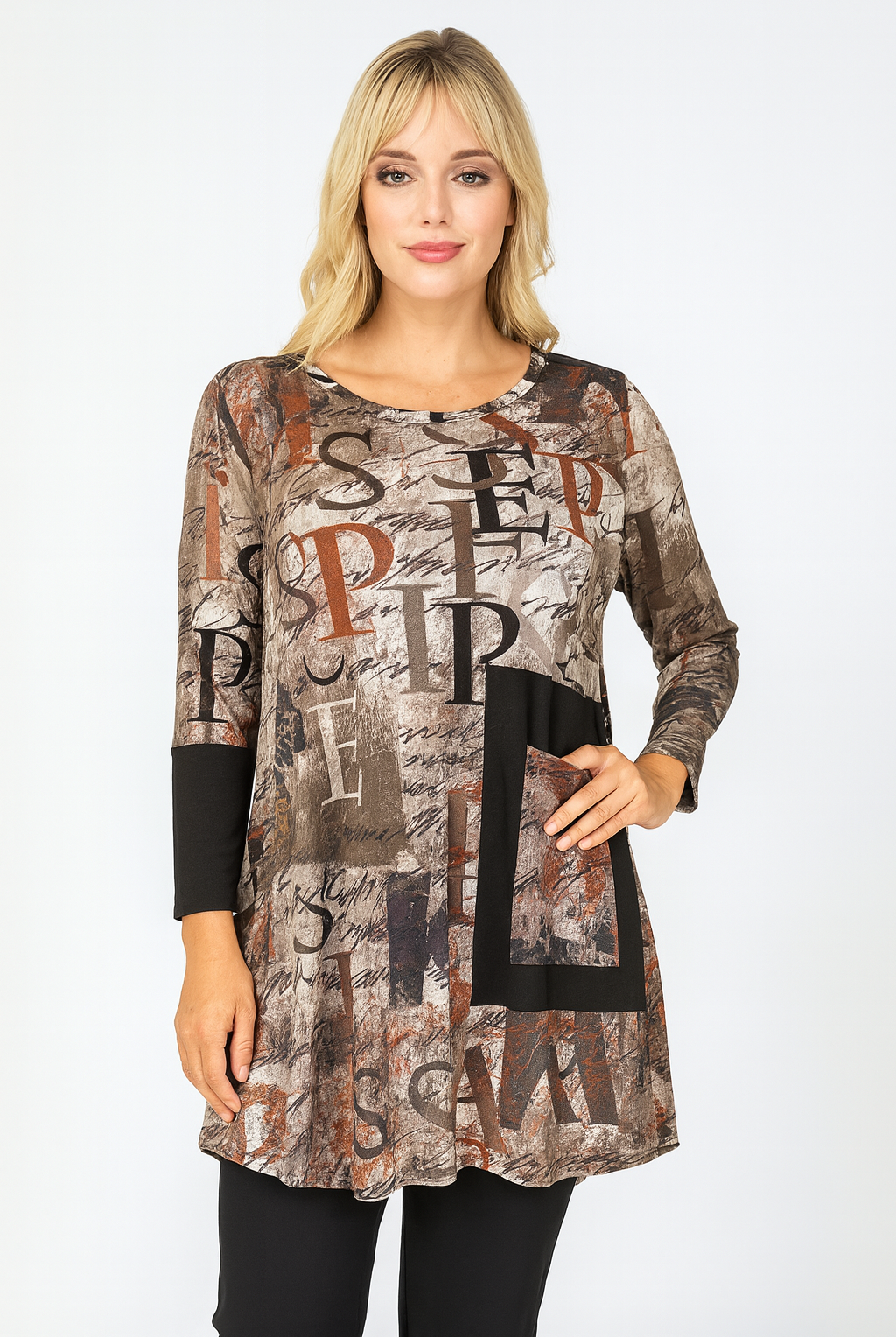 IC Collection French Collection Tunic with Front Pocket | Unique Apparel USA