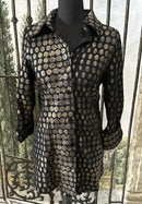 IC Collection Polka Dot Button Down Jacket/Top-IC-5192J