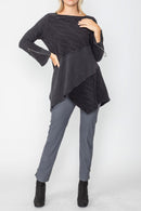 IC Collection Diagonal Textured Tunic-IC-5370T
