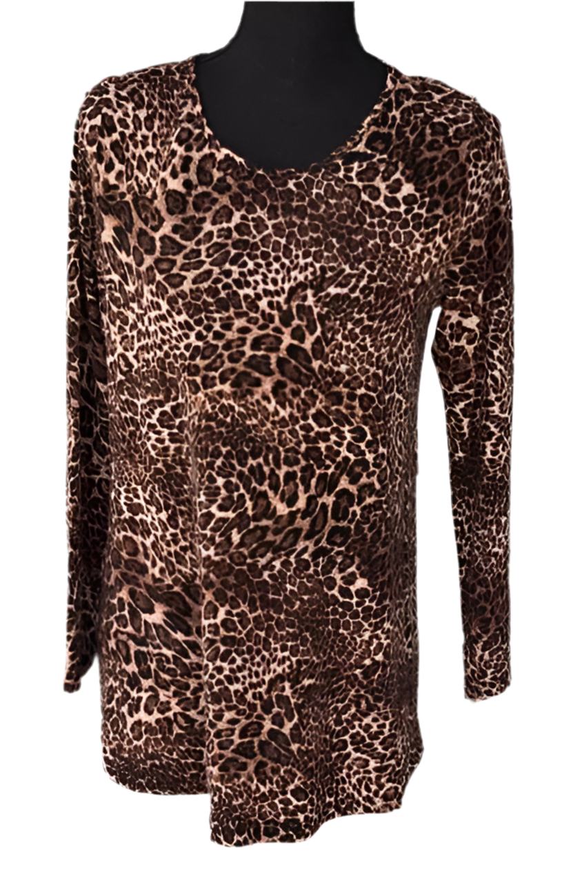 Comfy Leopard Print Top-M628P