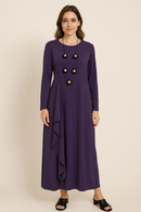 IC Collection Drape Maxi Dress-IC-4810D