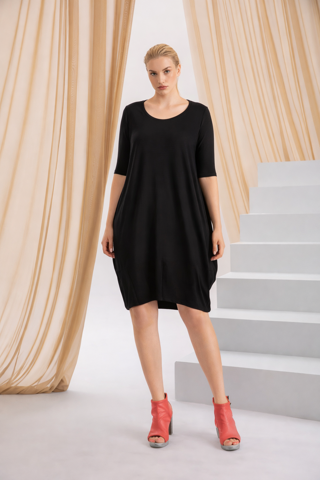Kozan Masha Dress -TR-11006-BLK