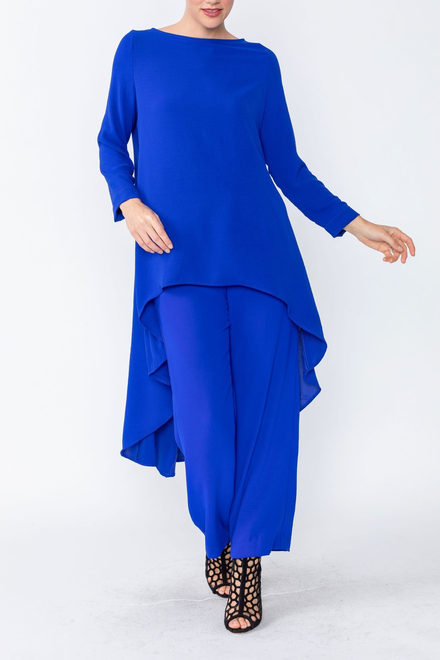 IC Collection Long Sleeve High Low Tunic-IC-5680T