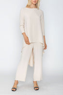 IC Collection Long Sleeve High Low Tunic-IC-5680T