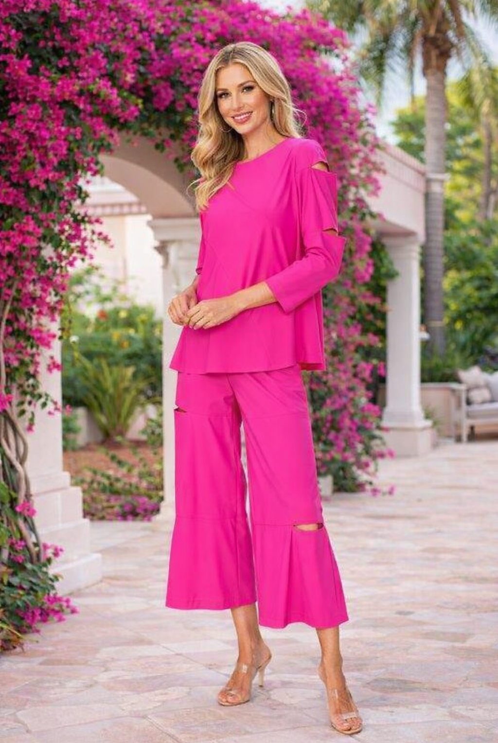 IC Collection Modern Slit-Neck Tunic | Unique Apparel USA