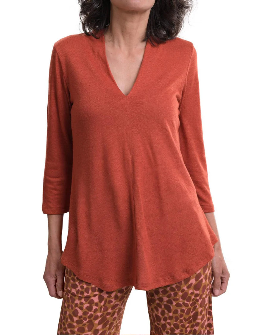 Alembika Knit V-Neck Top-ST375