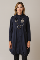 By JJ Wire Neck Stacked Pocket Jacket-PR-204