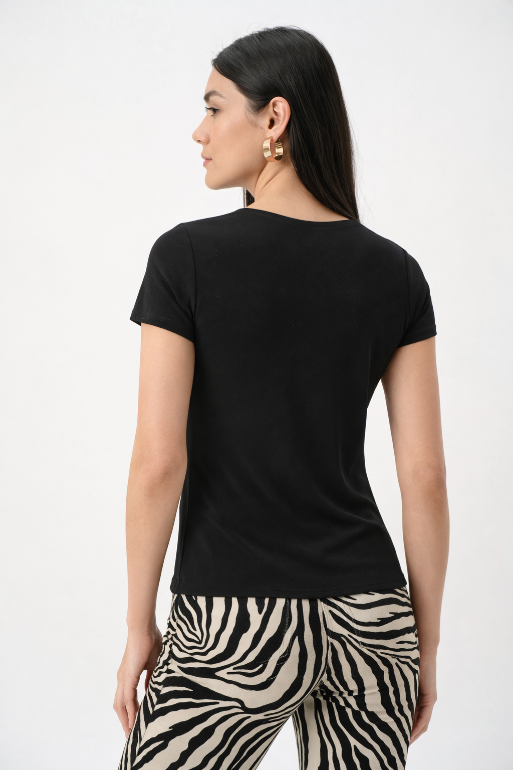 Joseph Ribkoff Silky Knit Fitted T-Shirt-262238