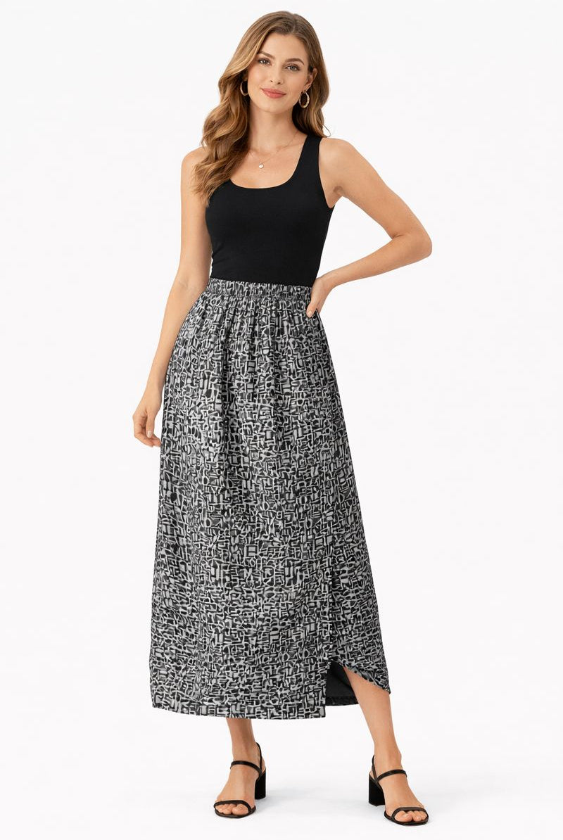 IC Collection Letter Print Skirt | Unique Apparel USA