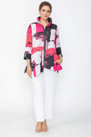 IC Collection Front Zipper Blouse-7851T-DUP