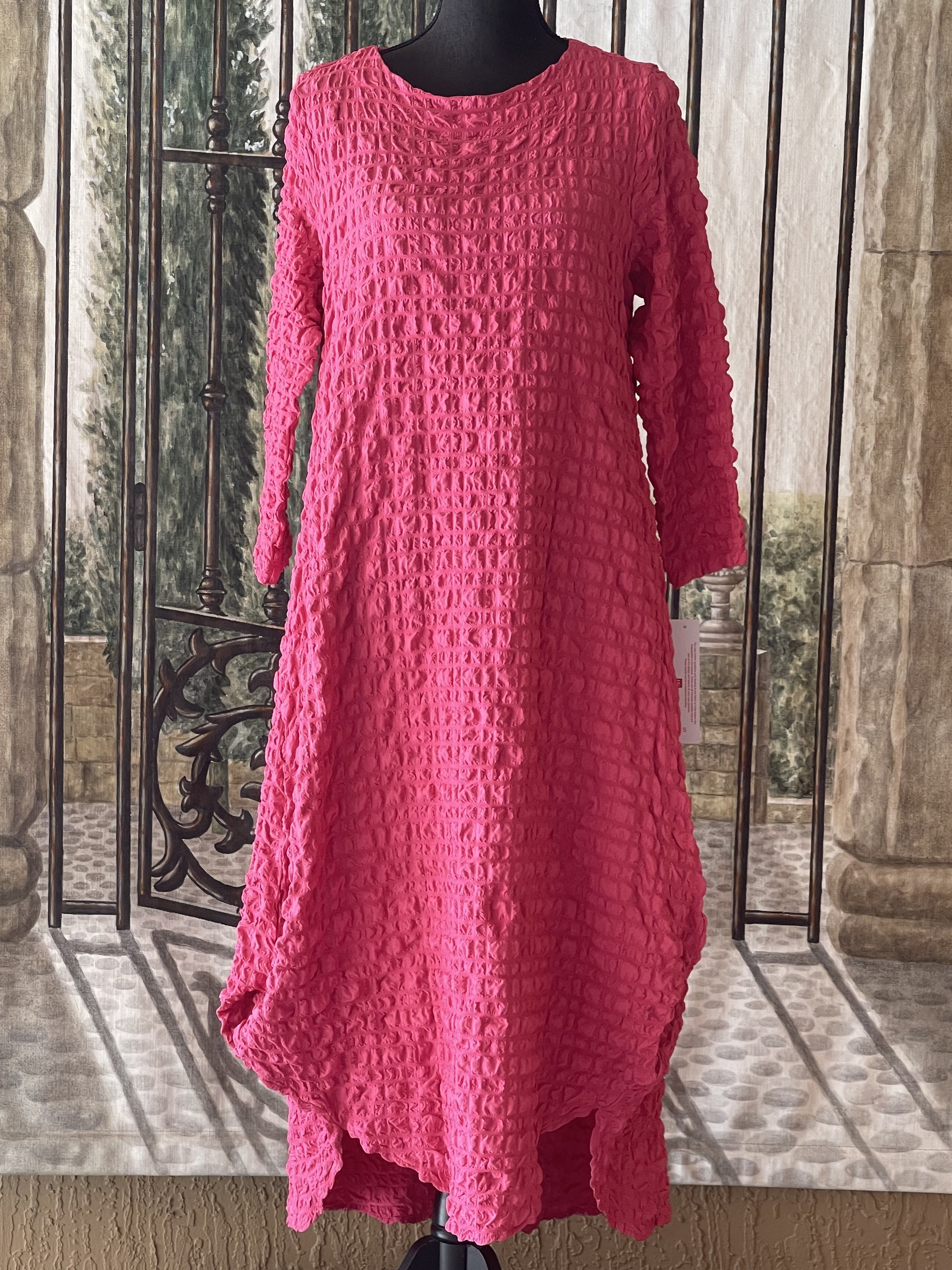 IC Collection Textured Sunday Dress-IC-6001D